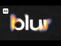 Blur Displacement Tutorial Thermal Blur Text Animation in After Effects