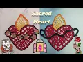 Crochet Sacred Heart Applique Tutorial (How-to, Tattoo, Motif, Jesus, Mary)