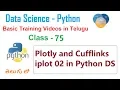 Python DS Plotly And CUFFLINKS iplot 02 In Telugu VLR Training Class - 75