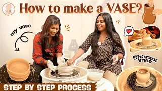 How to Make a Vase from Scratch | Full Step-by-Step Pottery Process 