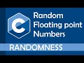Random floating point numbers in C