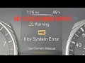 Q50 KEY SYSTEM ERROR UPDATE