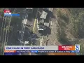 1 dead in fiery Santa Ana multi-vehicle crash