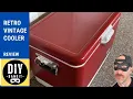 Vintage Retro Cooler 2 Year Review Visual Tour Red - Coleman