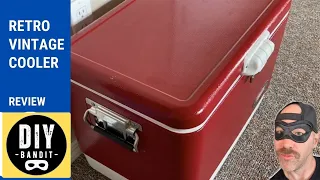 Vintage Retro Cooler 2 Year Review Visual Tour Red - Coleman
