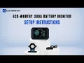 How to Set Up the ECO-WORTHY 300A Battery Monitor Easy Installation Guide