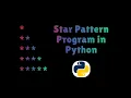 star pattern program using python