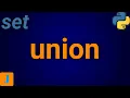 Python Set Union