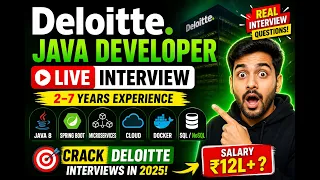 Deloitte Interview Java 8 Spring Boot Microservices Cloud Docker SQL NoSQL 2 7 Years