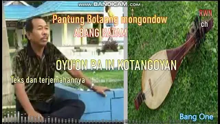 Download Oyuon pa Kotangoyan - Abang Hatam ~ #PantungBolaangMongondow. MP3