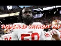 49ers to Suspend De Vondre Campbell Without Pay for Rest of Season