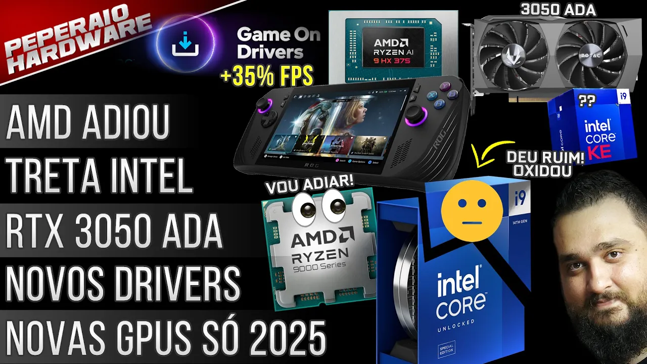 Resumão – Intel degradando... / RYZEN 9000 adiado / Ultra 9 285K vazou / RTX 5000 e TITAN 2025?