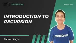 1 Introduction to Recursion Recursion Bharat Singla