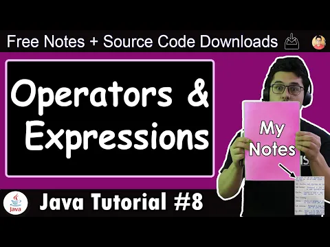Java Tutorial: Operators, Types of Operators & Expressions in Java - YouTube thumbnail