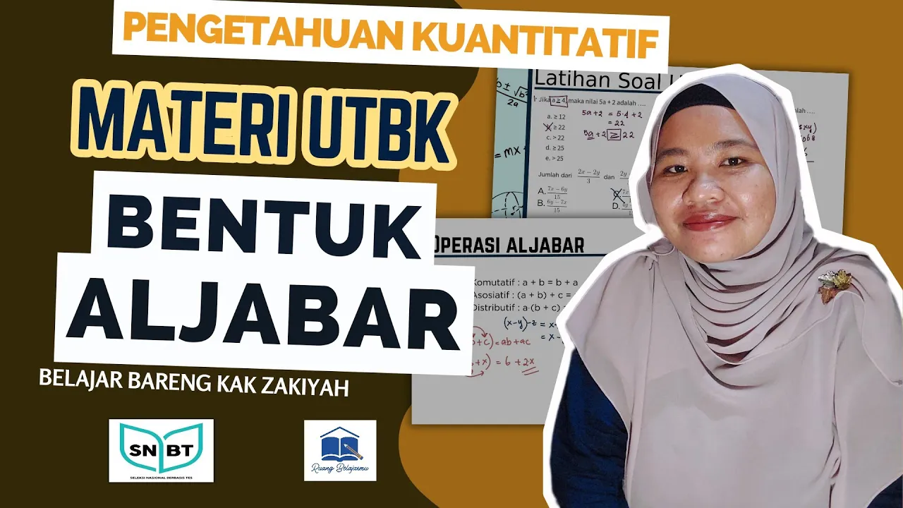 Cara Mudah Belajar Operasi Aljabar | Materi UTBK Pengetahuan Kuantitatif (PK)