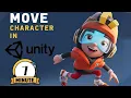 Move Your Character in Unity in 1 Minute Easy Arrow Key Movement Tutorial