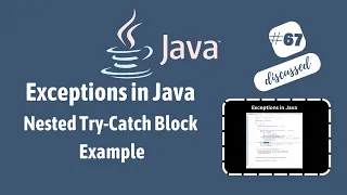 Nested Try Catch With Example Program