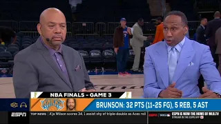 FULL ESPN SC Stephen A Wilbon react to Spurs beat Knicks in Game 3 end NY s Playoff win streak
