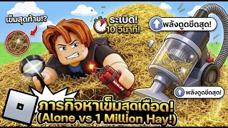 ภารกิจเป็นไปไม่ได้! 😱 หาเข็มในกองฟางคนเดียว ด้วยไดนาไมต์กับเครื่องดูดฝุ่น จะใช้เวลาเท่าไหร่ Roblox
