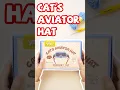 Super adorable Unboxing and crocheting a cat aviator hat-make one for your furry friend