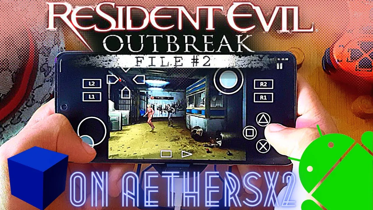 Resident Evil Outbreak File 2 AetherSX2 - PS2 Emulator Android Gameplay - 2023