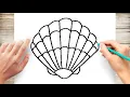 How to Draw a Seashell Step by Step