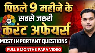 Uppcs 2026 pre complete current affairs most important questions last 9 months uppsc heo ukpsc bpsc 