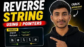 Reverse String Using Two Pointers DSA Telugu Series