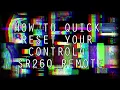 Control4 SR260 Quick Battery Reset