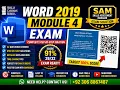 SAM Word Module 4 Exam Complete Solution