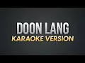 Download Lagu DOON LANG - Nonoy Zuniga | Karaoke Version | koolSound