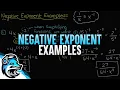 Negative Exponent Examples