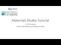 Materials Studio Tutorial 2 H2O geometry optimization and vibrational modes calculation