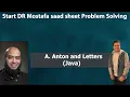 A Anton and Letters java