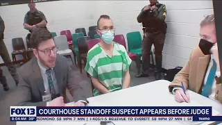 Courthouse standoff suspect appears before judge FOX 13 Seattle