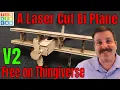 Assemble a Laser Cut Tinkercad Bi-Plane Free File on Thingiverse