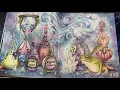 Adult Coloring - Magical Dawn flip through of completed pages