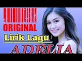 Download Lagu lirik lagu ADELIA Cipt Adi Bere Bein vok Rangga kehi
