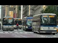 MTA Bus P M Rush Hour Bus Action Along 34th Street