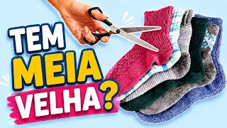 MEIAS VELHAS! FAÇA E VENDA PESO DE PORTA DE MEIAS VELHAS! LINDO E MUITO FÁCIL DE FAZER 💰😱