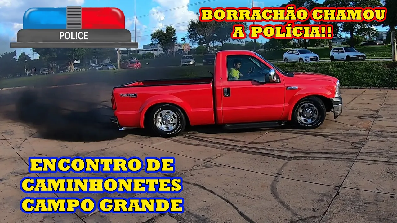 ENCONTRO DE CAMINHONETES DE CAMPO GRANDE!! teve DRIFT de F250 ???????????????? *apareceu polícia ????