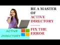 The target principal name is incorrect Error 2146893022 Active Directory