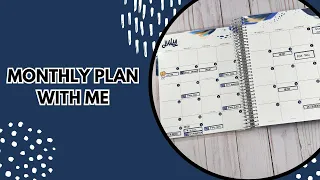 July Monthly Plan with Me | Erin Condren Hourly Planner