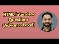 HTML Interview Questions Shadow DOM ARIA and Contenteditable Explained Advance part A
