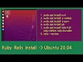 How to install Ruby Rails On Ubuntu 20 04