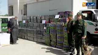 الدرك الوطني بتبسة يحجز       علبة سجائر أجنبية الصنع و      وحدة من التبغ دندنها