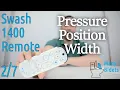 Brondell Swash 1400 Bidet Seat Remote - Pressure Position and Width