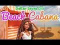 Dollar Tree Craft DIY Beach Cabana Tent For Barbie Dolls Dollar Store Craft