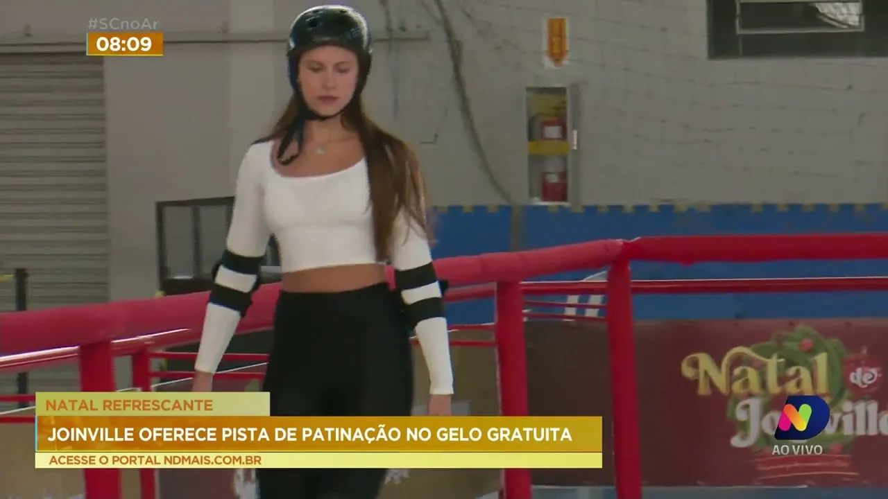 Programação de fim de ano, em Joinville, conta com pista de patinação de gelo
