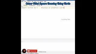 Drawing Colored Square using python Turtle Graphics Prof Antony Vijay